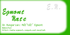 egmont mate business card